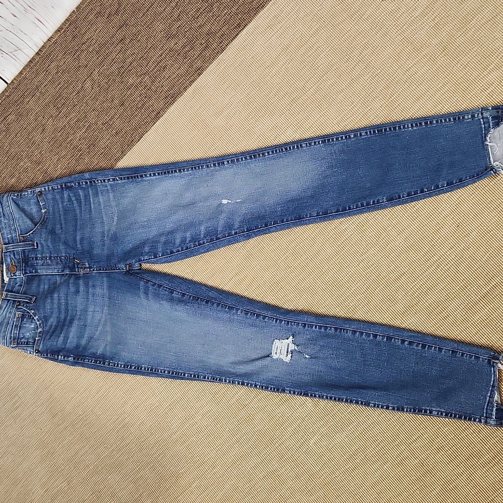 Madewell Curvy High Rise Skinny 25 Raw Distressed Hem